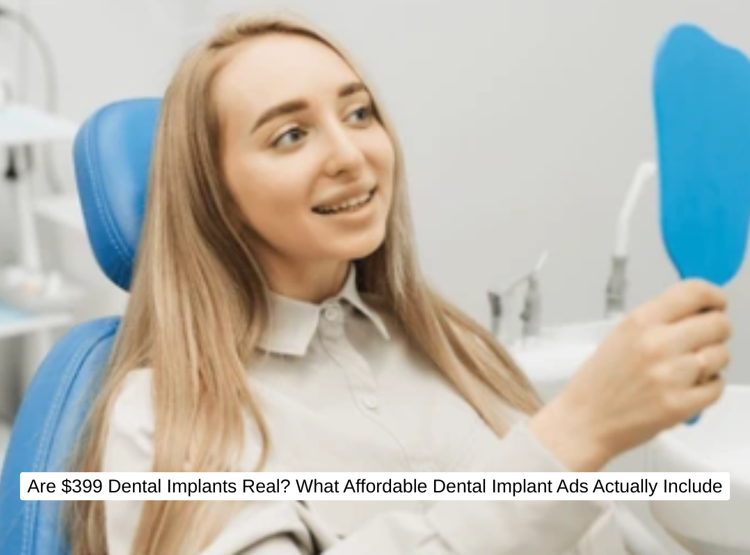 Are $399 Dental Implants Real What Affordable Dental Implants Ads Actually Include